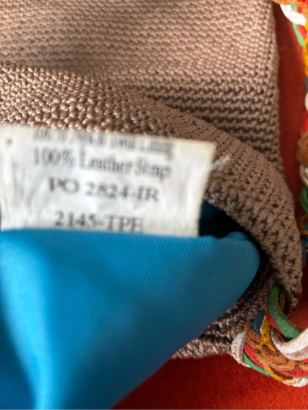 The Sak Tan Woven Shoulder Bag with Multicolor Braided Strap - Picture 4 of 7